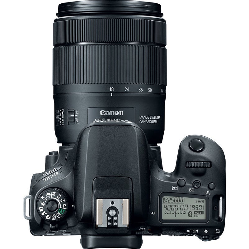 EOS 77D DSLR With EF-S 18-135mm f/3.5-5.6 IS USM Lens 24.2MP ,LCD Touchscreen, Built-In Wi-Fi, NFC And Bluetooth