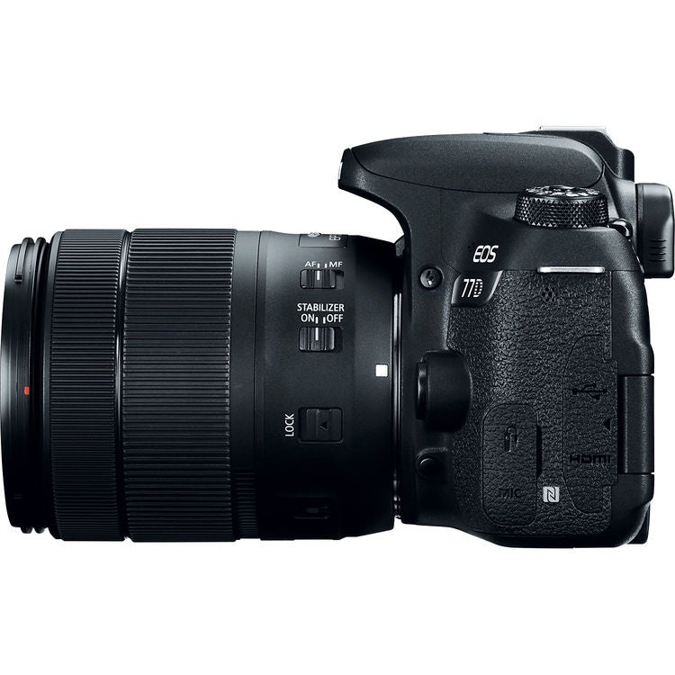 EOS 77D DSLR With EF-S 18-135mm f/3.5-5.6 IS USM Lens 24.2MP ,LCD Touchscreen, Built-In Wi-Fi, NFC And Bluetooth