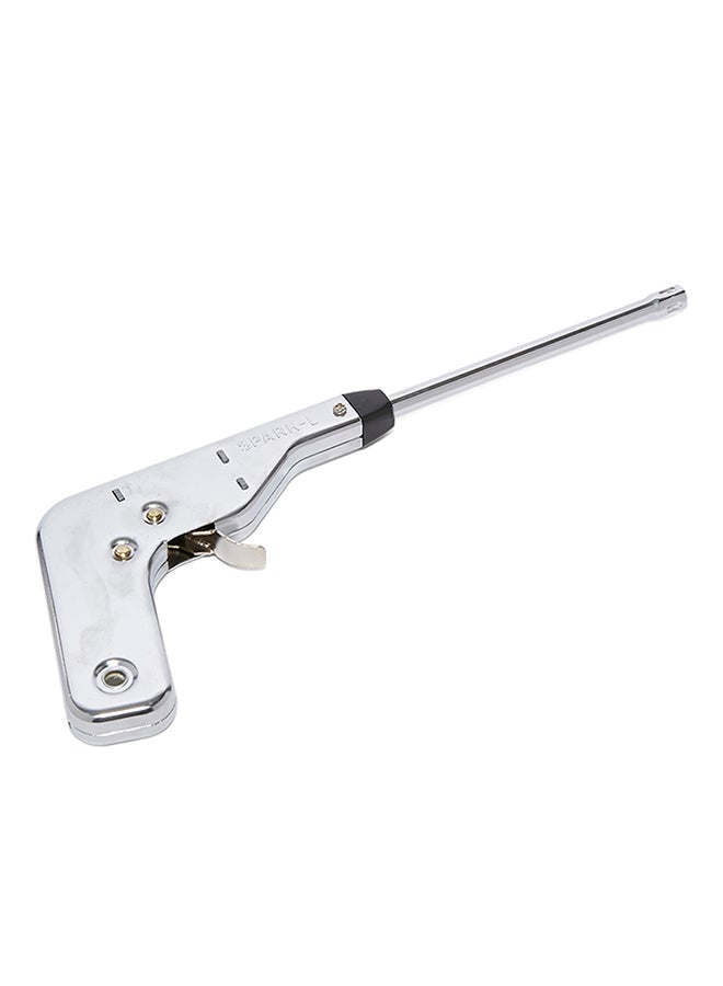 Spark-L - Electronic Gun Gas Lighter Silver/Black Standard - Image 1