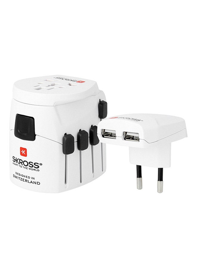 SKROSS Pro World And USB Connector Hub White