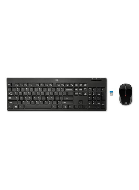 200 Wireless Keyboard And Mouse Black