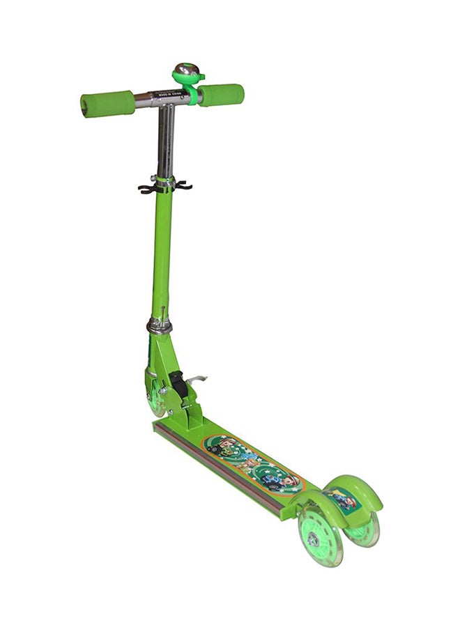 3 Wheel Scooter with Music and LED Light Battery Required Green For Kids Green 36x6x7cm - Image 2