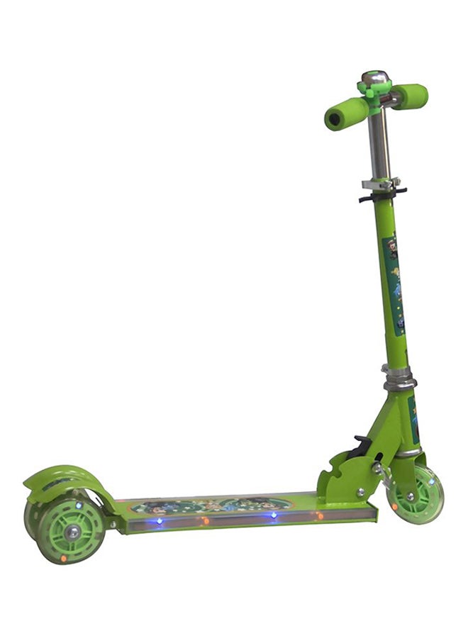 3 Wheel Scooter with Music and LED Light Battery Required Green For Kids Green 36x6x7cm - Image 3