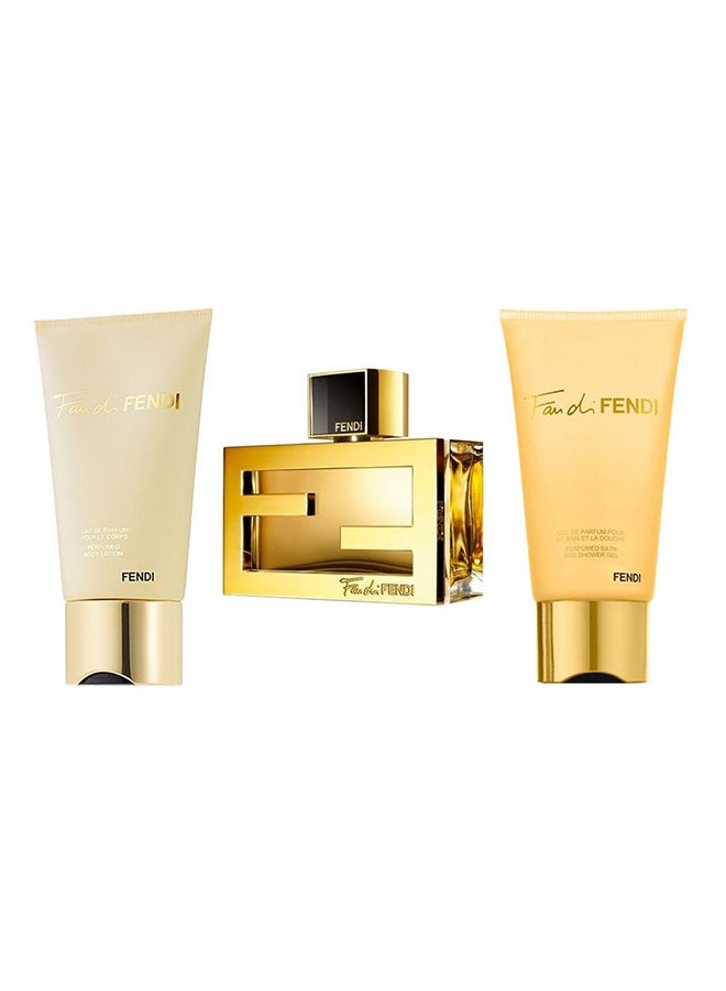 فيندي - طقم مروحة دي الهدية (EDP Spray 50 ml, Shower Gel 75 ml, Body Lotion 75 ml) - Image 1