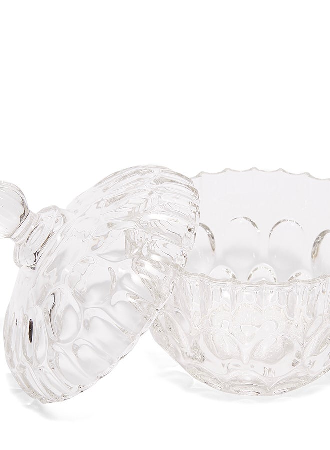 هوم بيفوت وعاء سكر زجاجي مع غطاء شفاف - Image 2