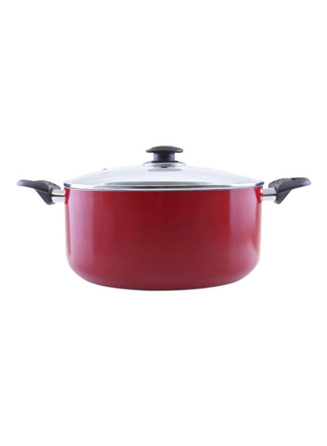 Casserole Dish With Lid Red 24centimeter