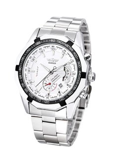 Men's Luminous Pointer Stainless Steel Chronograph Watch W050 - 49 mm - Silver - v1520429849/N13529923A_1