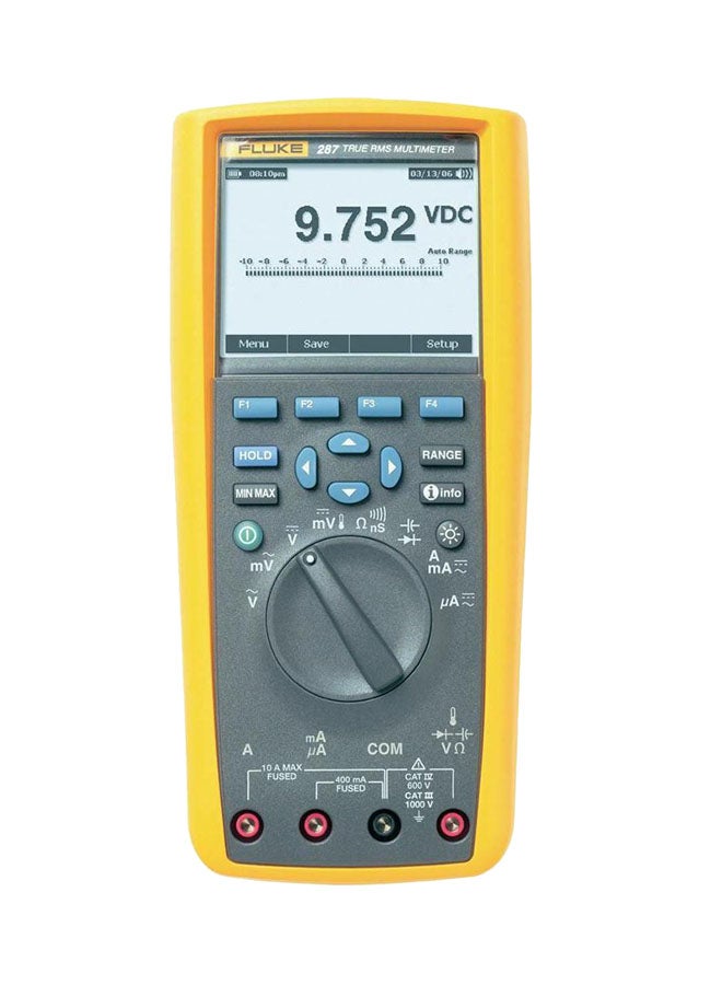 FLUKE True-RMS Electronics Logging Multimeter Yellow/Grey