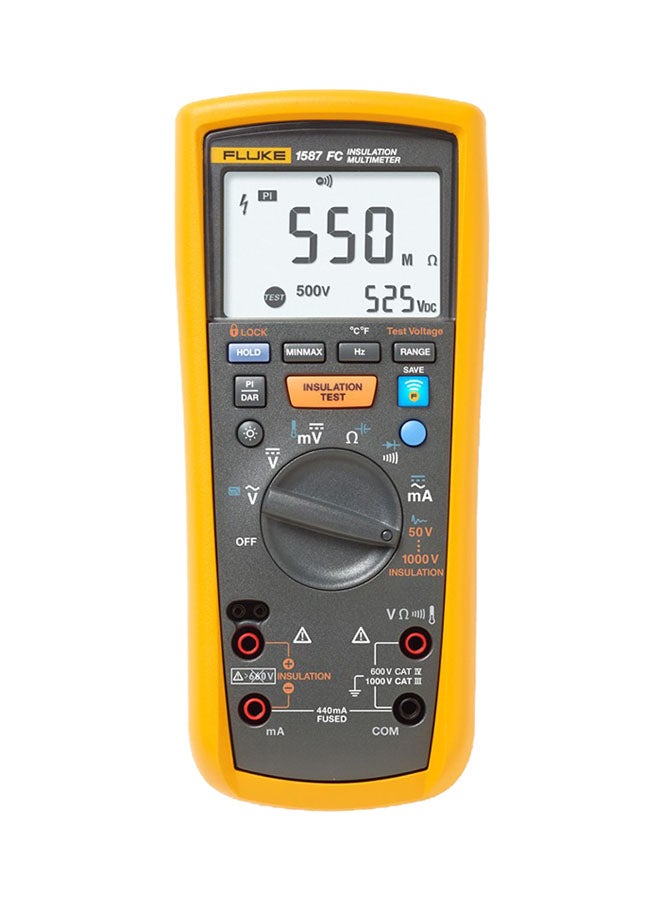 FLUKE 2-IN-1 Insulation Multimeter Yellow/Grey 