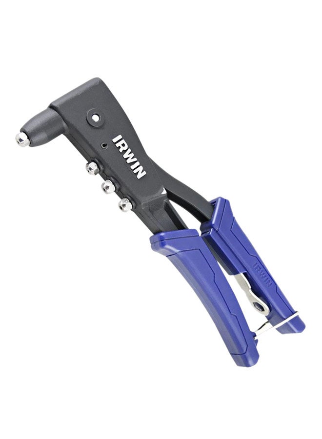 إيروين مبرشم يدوي للحرف أسود/أزرق Riveter 254 millimeter, Nozzles  2.4 millimeter, 3.2 millimeter, 4 millimeter, 4.8مم - Image 1