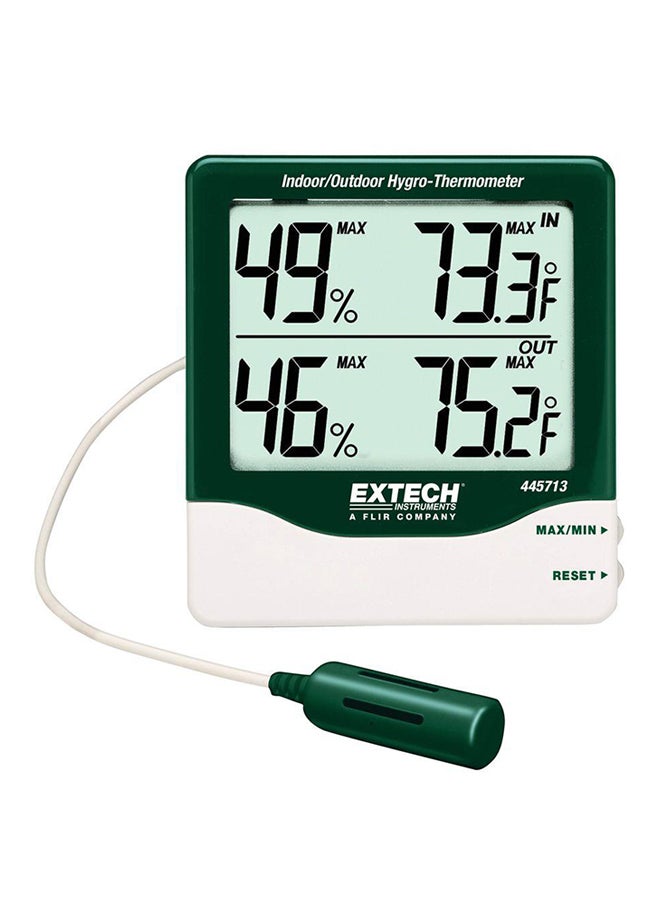 Extech Big Digit Indoor/Outdoor Hygro-Thermometer 