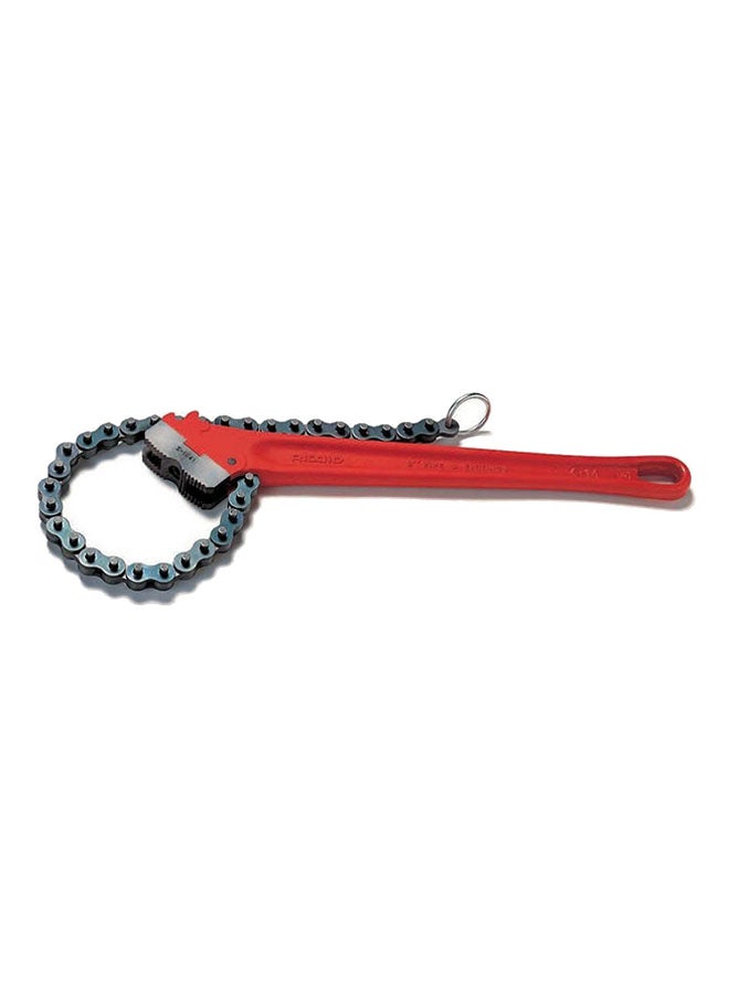RIDGID - Heavy Duty Chain Wrench Red 24.49 x 4.02 x 1.5inch - Image 1