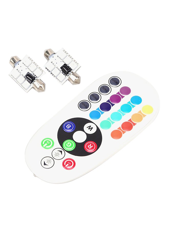 Toby's - 2-Piece Roof LED Dome Light With Auto Remote Controller - Image 1