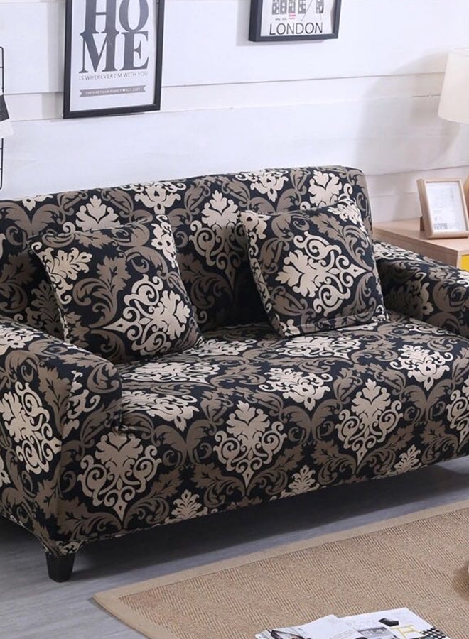 Deals for Less - Single Seater Bohemia Design Sofa Cover Brown/Beige/Black 90x45cm - Image 1