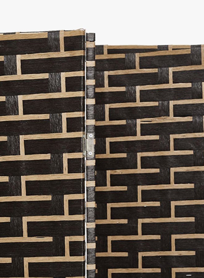 AFT Foldable Room Divider Brown 50x180x50centimeter - Image 3