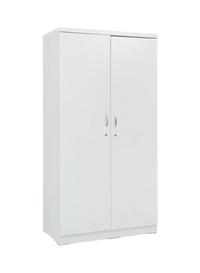 AFT 2-Door Premium Wardrobe With Drawer White 80x190x50cm  - Image 3