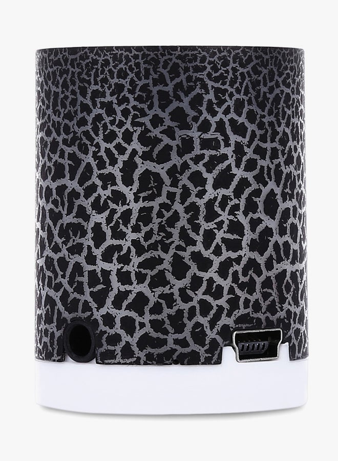 Crack Pattern Portable MP3 Player With Flash LED Light HQ-NO8536501 Black - Image 2