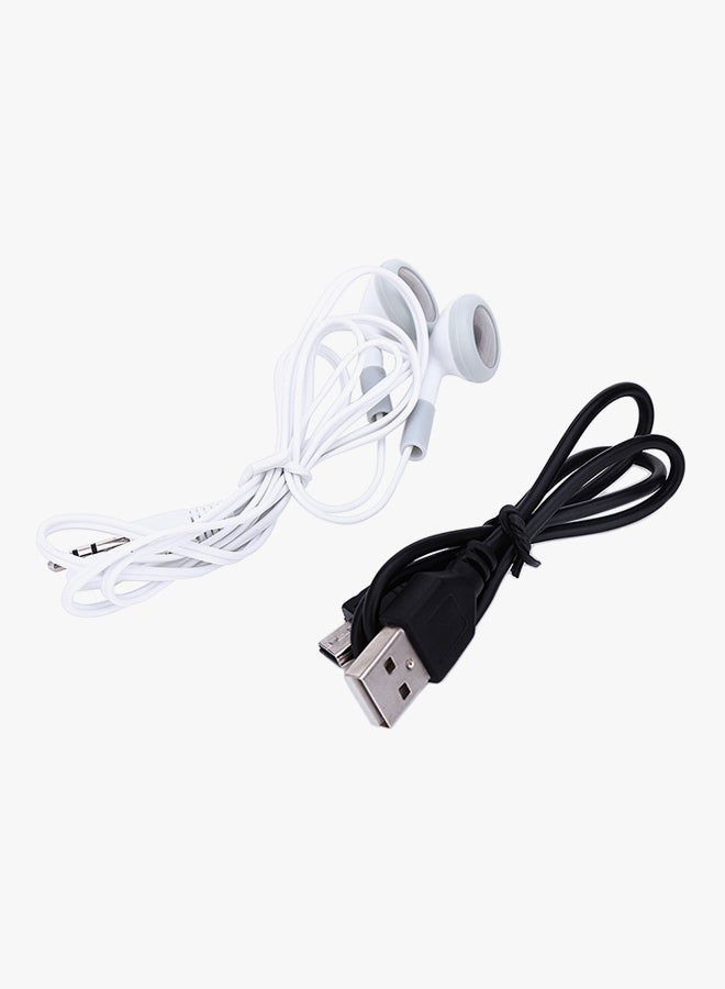 Crack Pattern Portable MP3 Player With Flash LED Light HQ-NO8536501 Black - Image 5