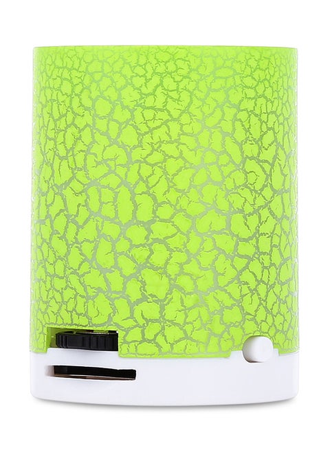 Crack Pattern Portable MP3 Player With Flash LED Light HQ-NO8536503 Green