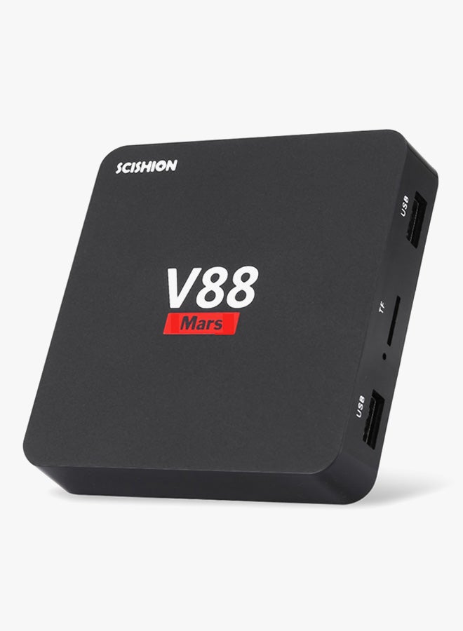 Generic - V88 Mars Android 7.1 Quad-Core 4K Wi-Fi TV Box V88 Mars Black - Image 1