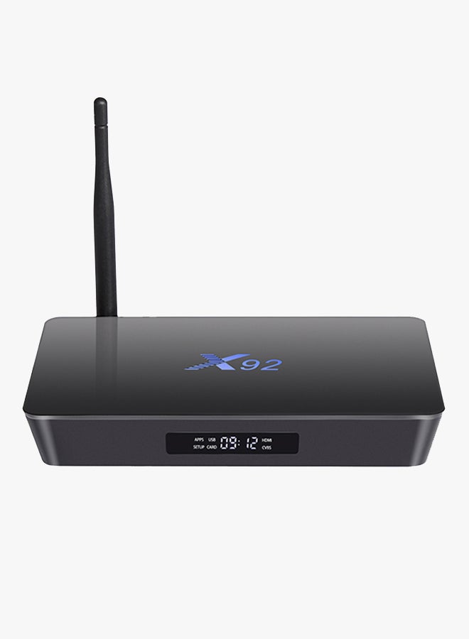 Android 6.0 Octa-Core Smart TV Box - UK Plug X92 Black