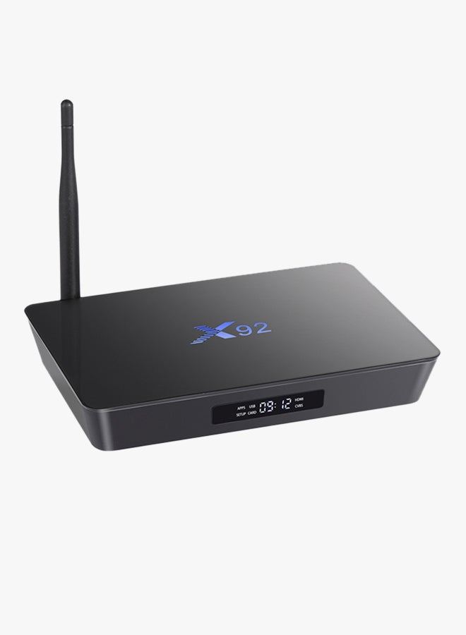 Android 6.0 Octa-Core Smart TV Box - UK Plug X92 Black