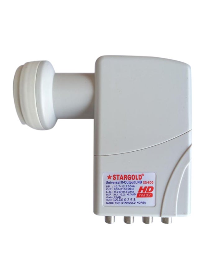 Stargold Universal 8-Output LNB SG-800 White 