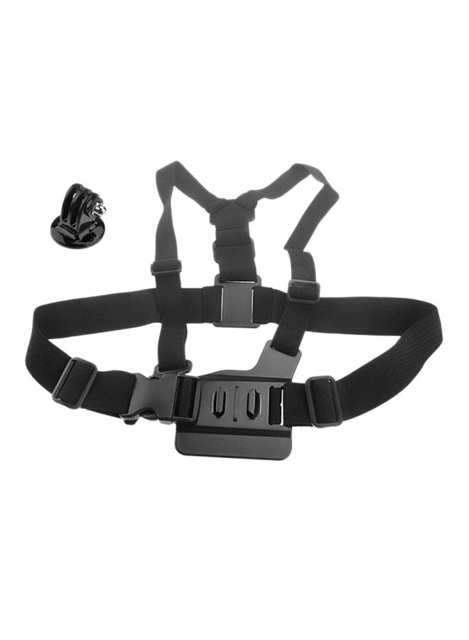 SJCAM Adjustable Elastic Body Chest Strap And Shoulder Belt With Tripod Base Mount Black  - Image 1