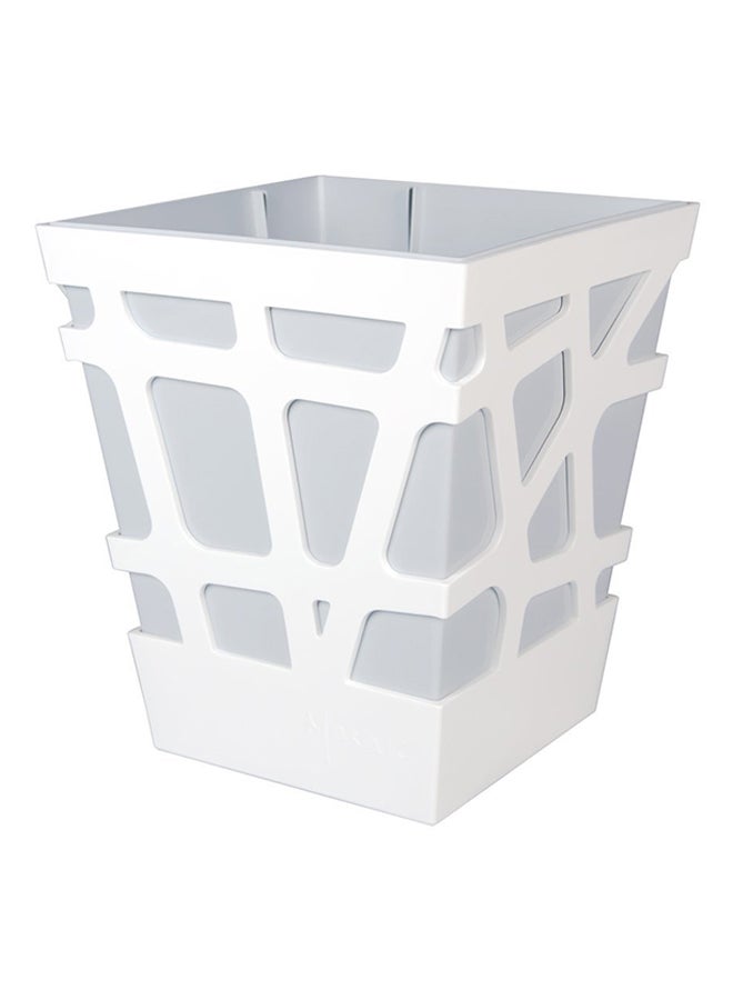 Mosaic Quadro Plant Pot White 17x17x20cm