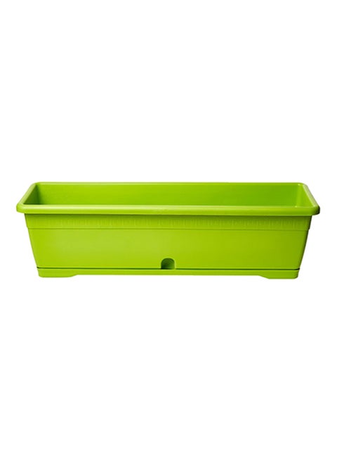 Versilia Plant Pot With Saucer Lime 60x18x16cm
