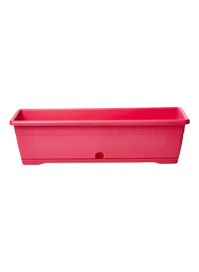 IDEL Versilia Plant Pot With Saucer Fuchsia 60x18x16cm - Image 1