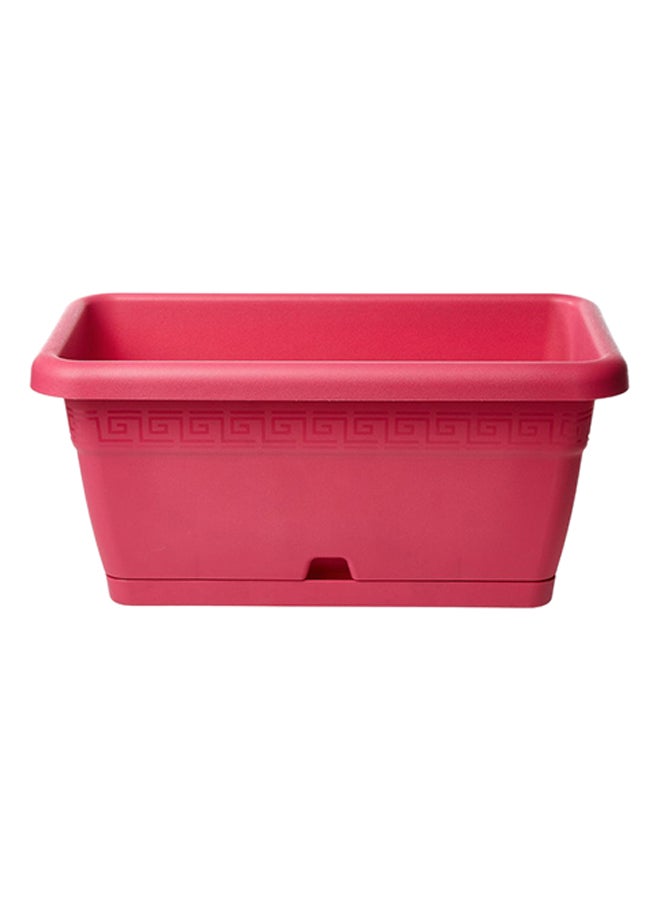 IDEL Volterra Plant Pot With Saucer Fuchsia 45x25x21cm - Image 1