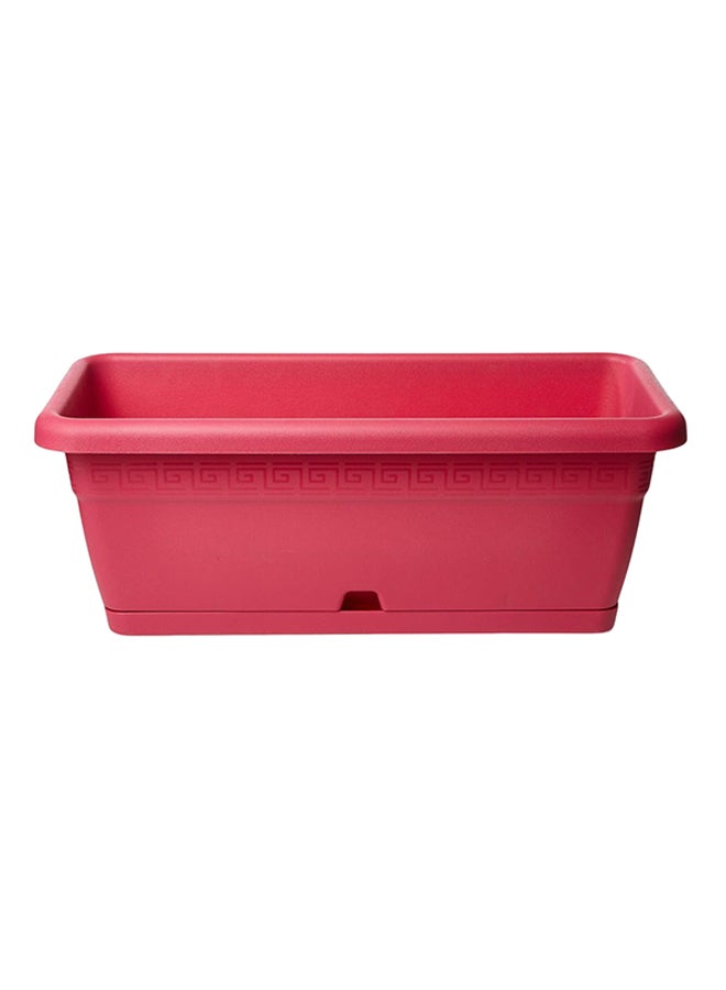 IDEL Volterra Plant Pot With Saucer Fuchsia 55x25x21cm - Image 1