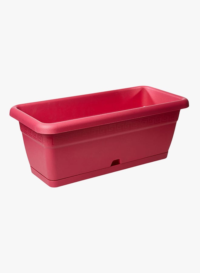 IDEL Volterra Plant Pot With Saucer Fuchsia 55x25x21cm - Image 3