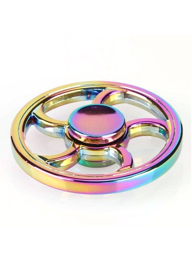 HAPPY TOYS Rainbow Steering Wheel Fidget Spinner Made Up With Premium Quality For Kids And Adults  - Image 2