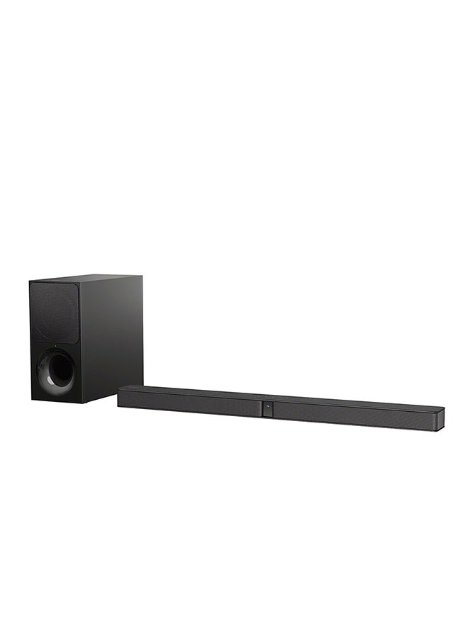 2.1ch Ultra-Slim Home Theatre Soundbar System With Wireless Subwoofer HT-CT290 Black