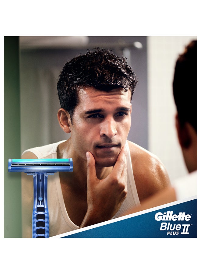 Gillette Blue II Plus Disposable Razor Pack of 10  - Image 2