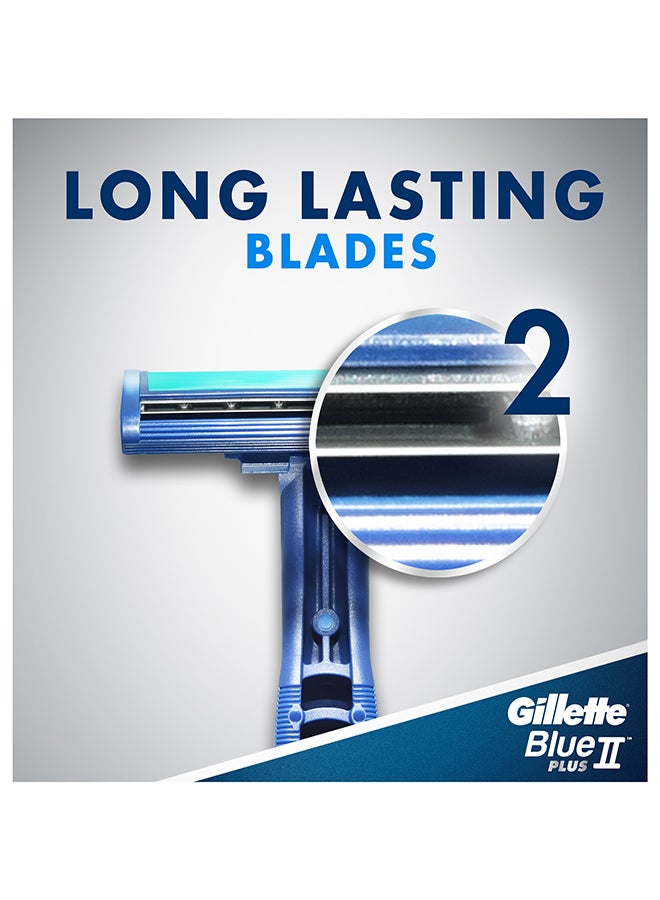 Gillette Blue II Plus Disposable Razor Pack of 10  - Image 3