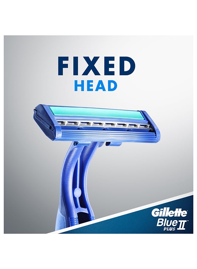 Gillette Blue II Plus Disposable Razor Pack of 10  - Image 4