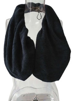 Hanging Neck Towel Bra Black