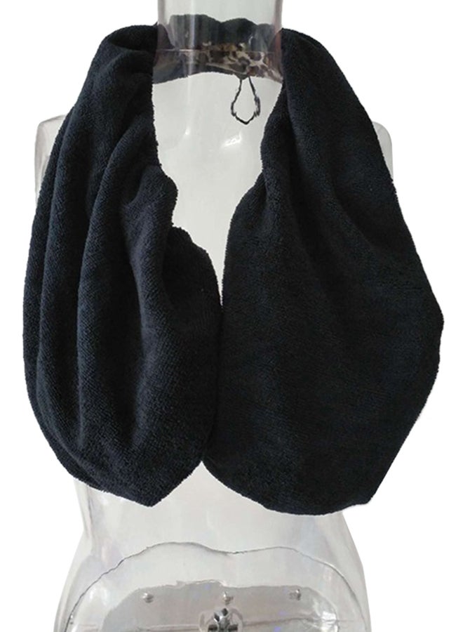 Generic - Hanging Neck Towel Bra Black - Image 1