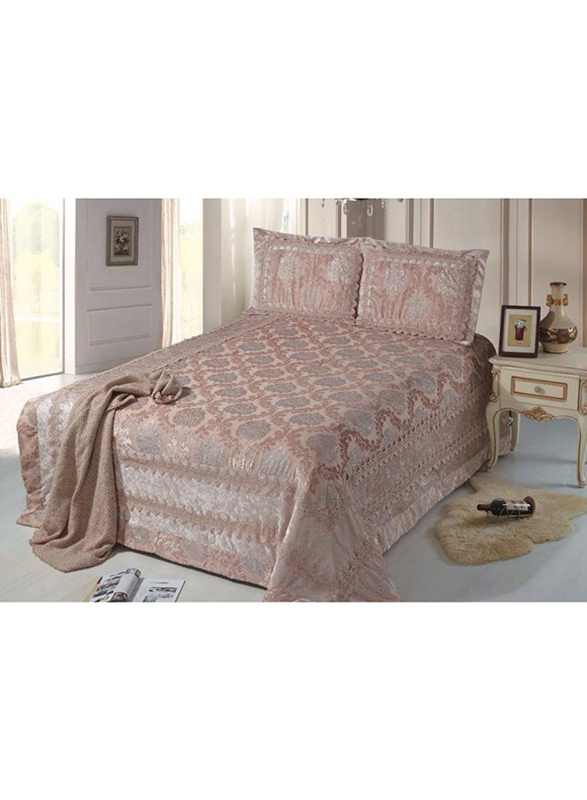 Senoures - 3-Piece SBB Bedspread Set Velvet Beige 230 x 250 cmcentimeter - Image 1