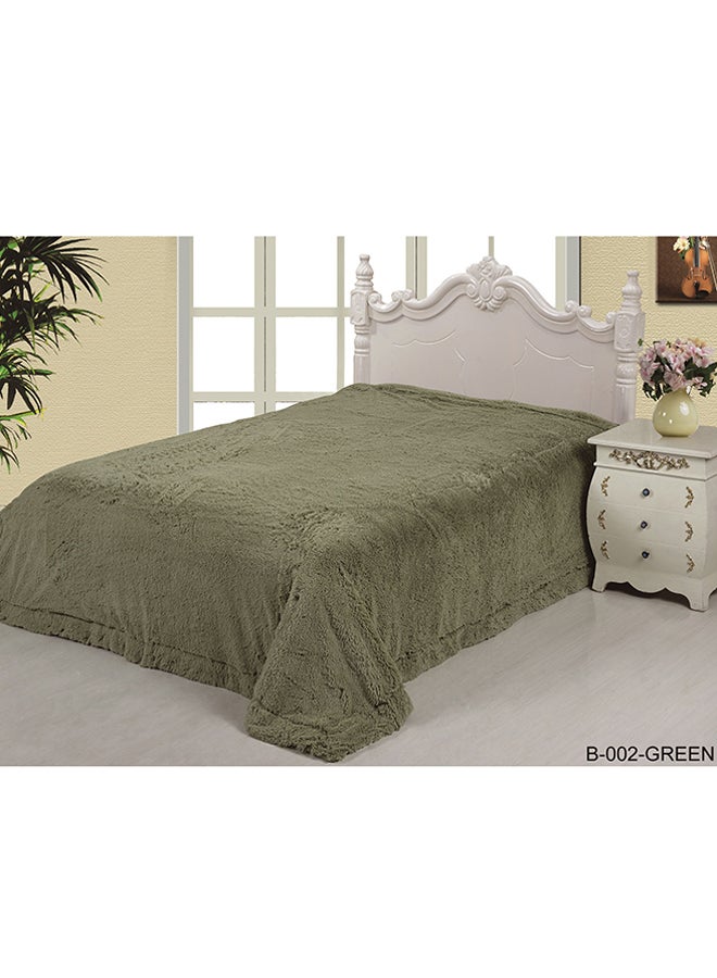 سينورز بطانية بتصميم كلاسيك velvet أخضر 160 x 220سم