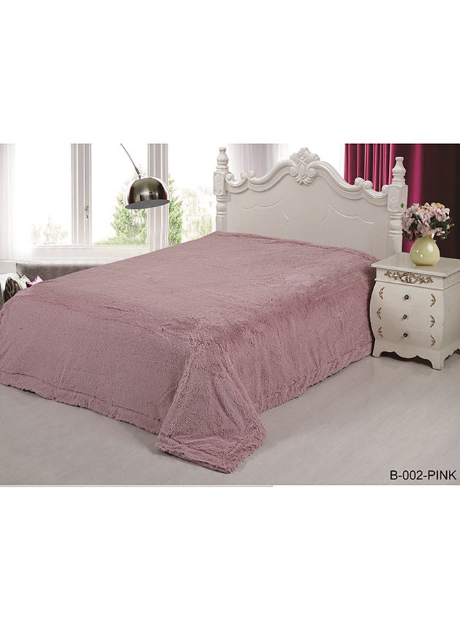 سينورز بطانية من كلاسيك مخمل وردي 220x200سم