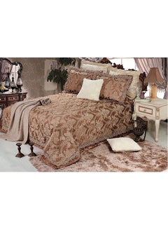 Senoures 3-Piece SEB Bedspread Set Coffee 230x250 cm 
