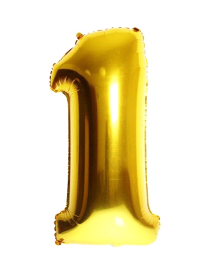 Goldedge - Number 1 Helium Party Balloon 32inch - Image 1