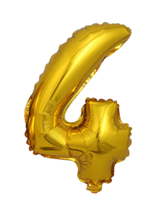 Goldedge Number 4 Party Foil Balloon 32inch 