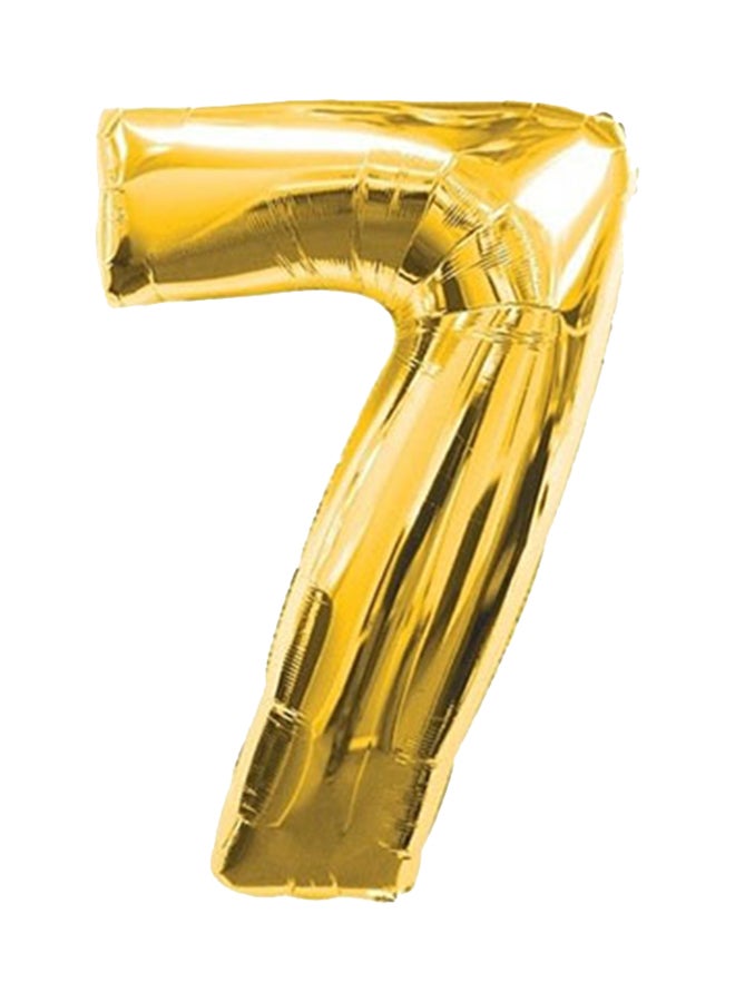 Goldedge - Number 7 Helium Party Balloon 32cm - Image 1