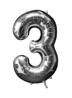 Goldedge Number 3 Helium Party Balloon 32inch 