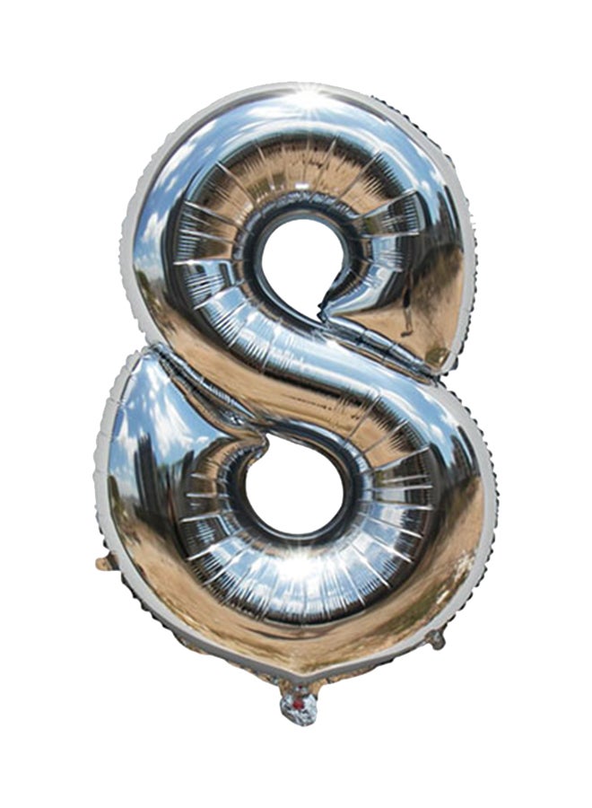 Goldedge - Number 8 Shaped Decorative Party Balloon 32inch - Image 1